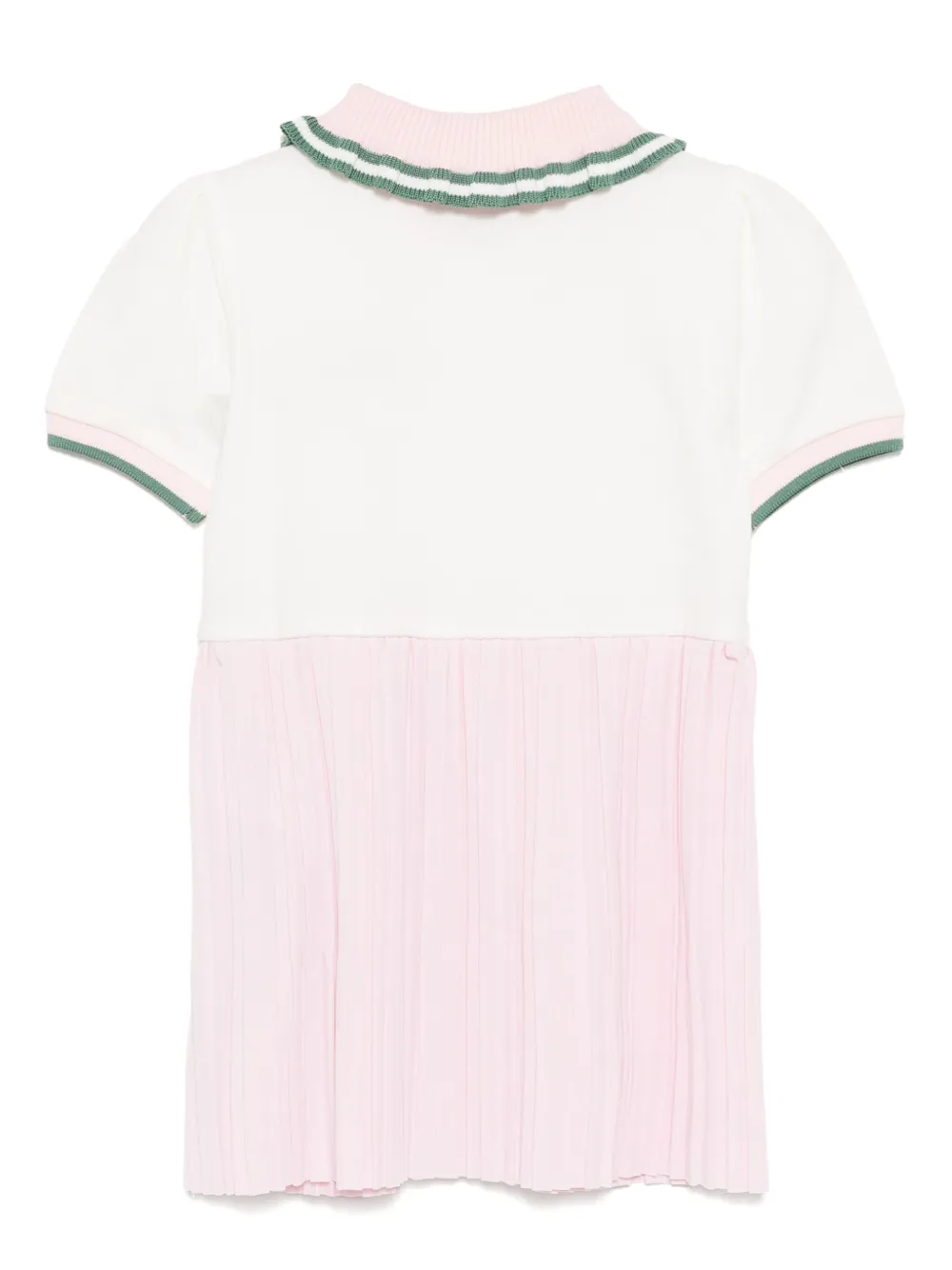 Emporio Armani Kids Piqué jurk met polokraag - Wit