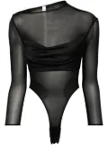 OUDE WAAG long-sleeved bodysuit - Black