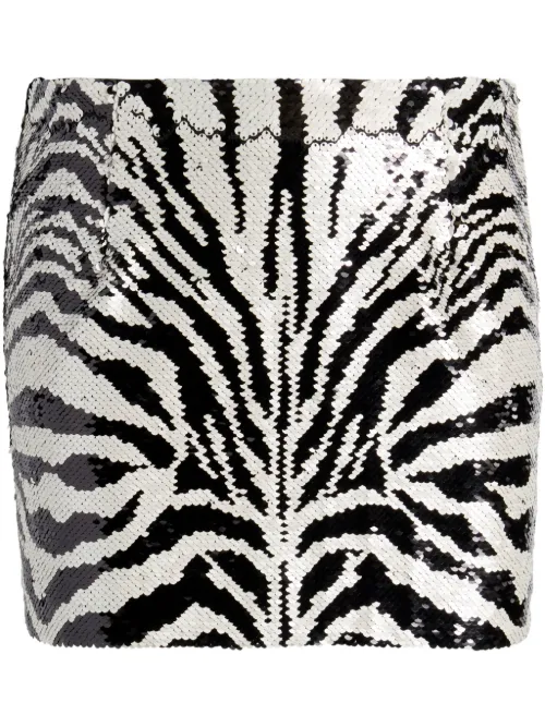 Jupe Sequin Zebra - Cinq A Sept - Modalova