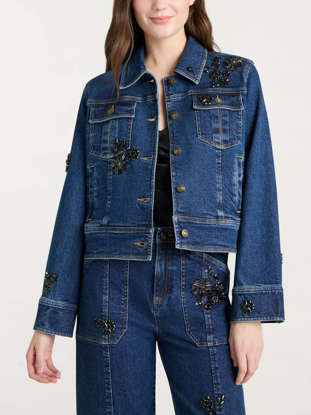 Cinq A Sept Riviera denim jack Blauw