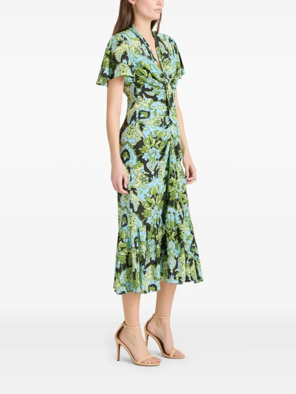 cinq a sept dress green Cinq A Sept Peeta Dress | Green