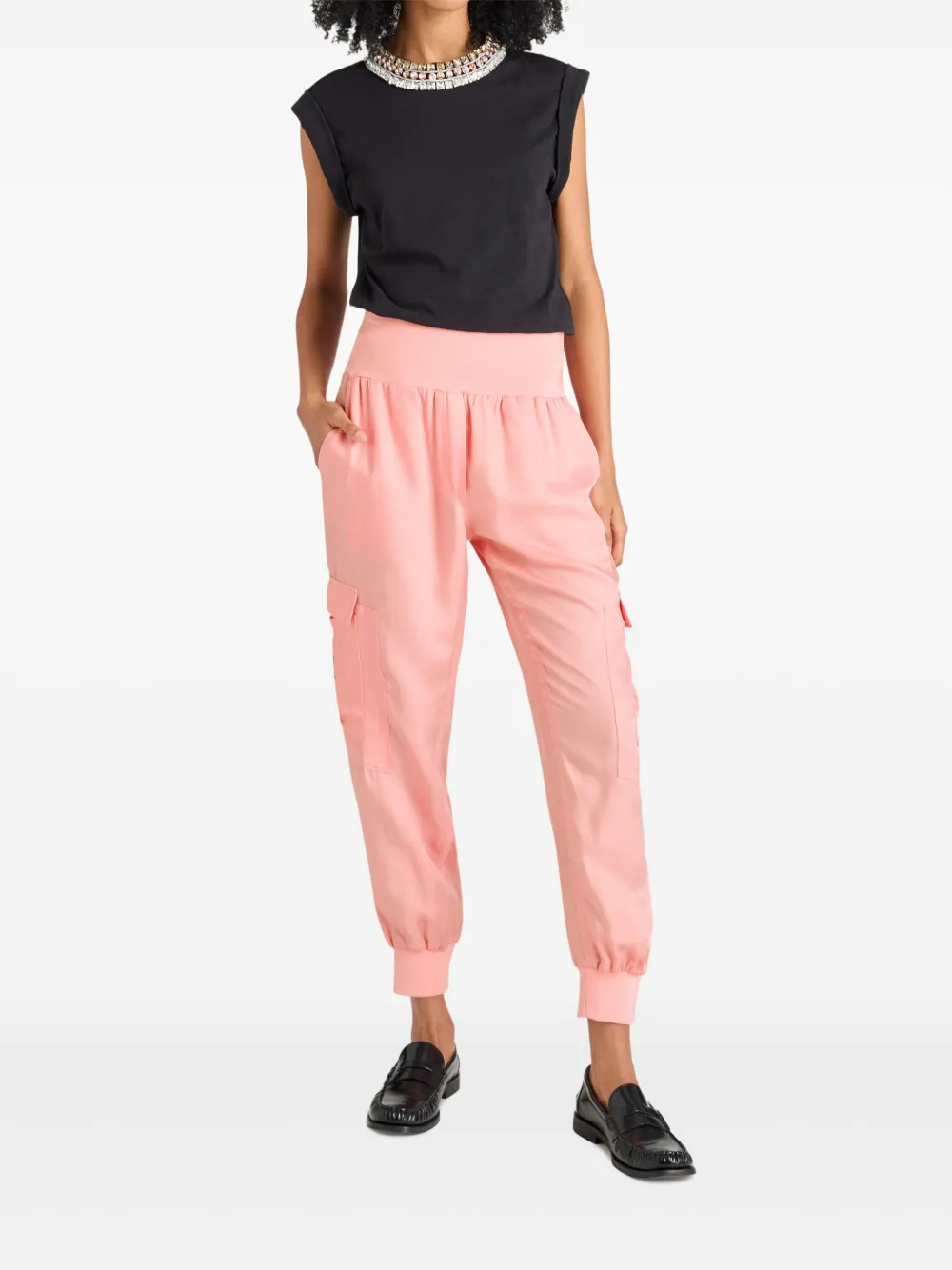 Cinq A Sept Giles cargo trousers - Roze