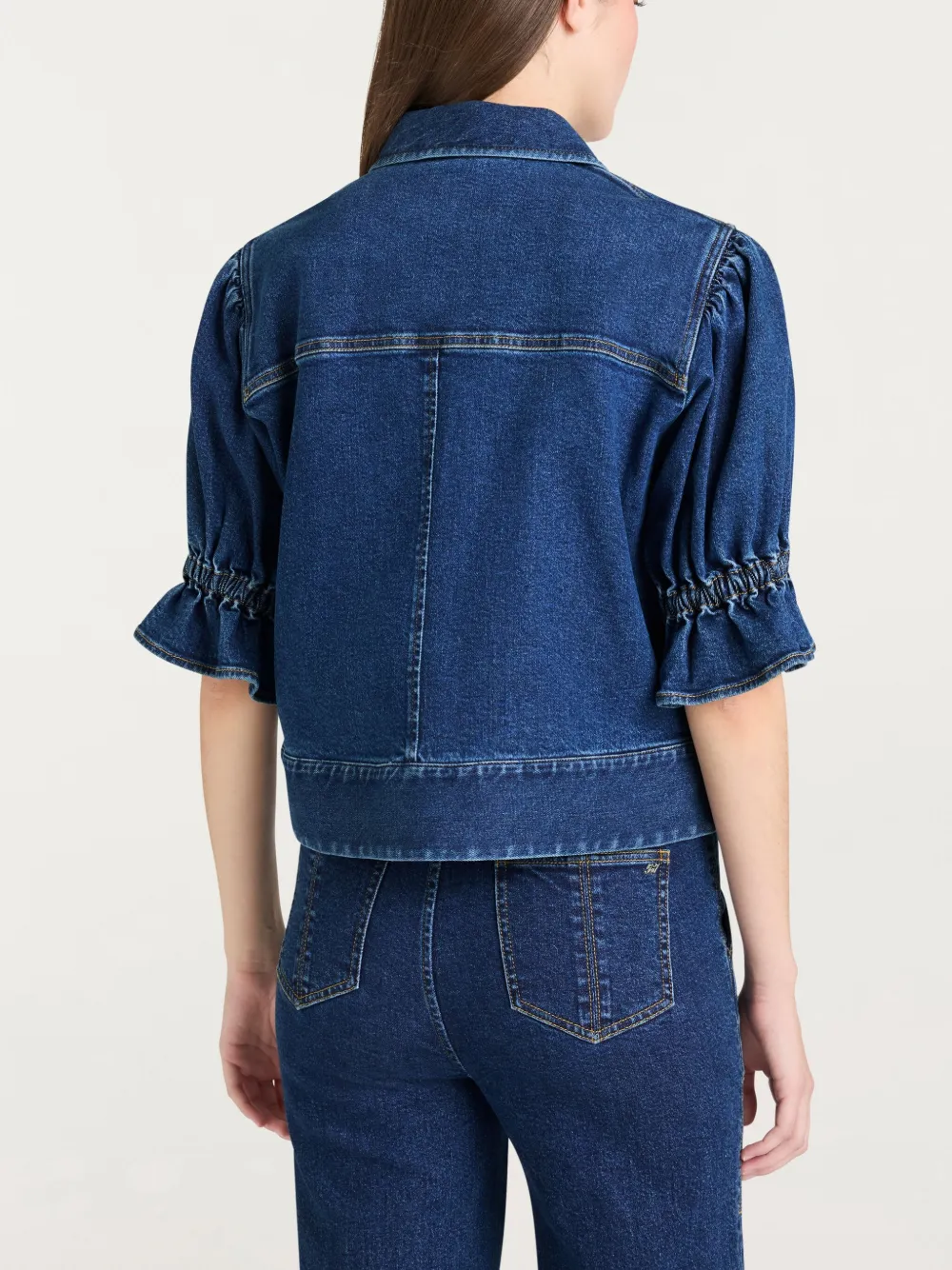 Cinq A Sept Holly denim jack Blauw