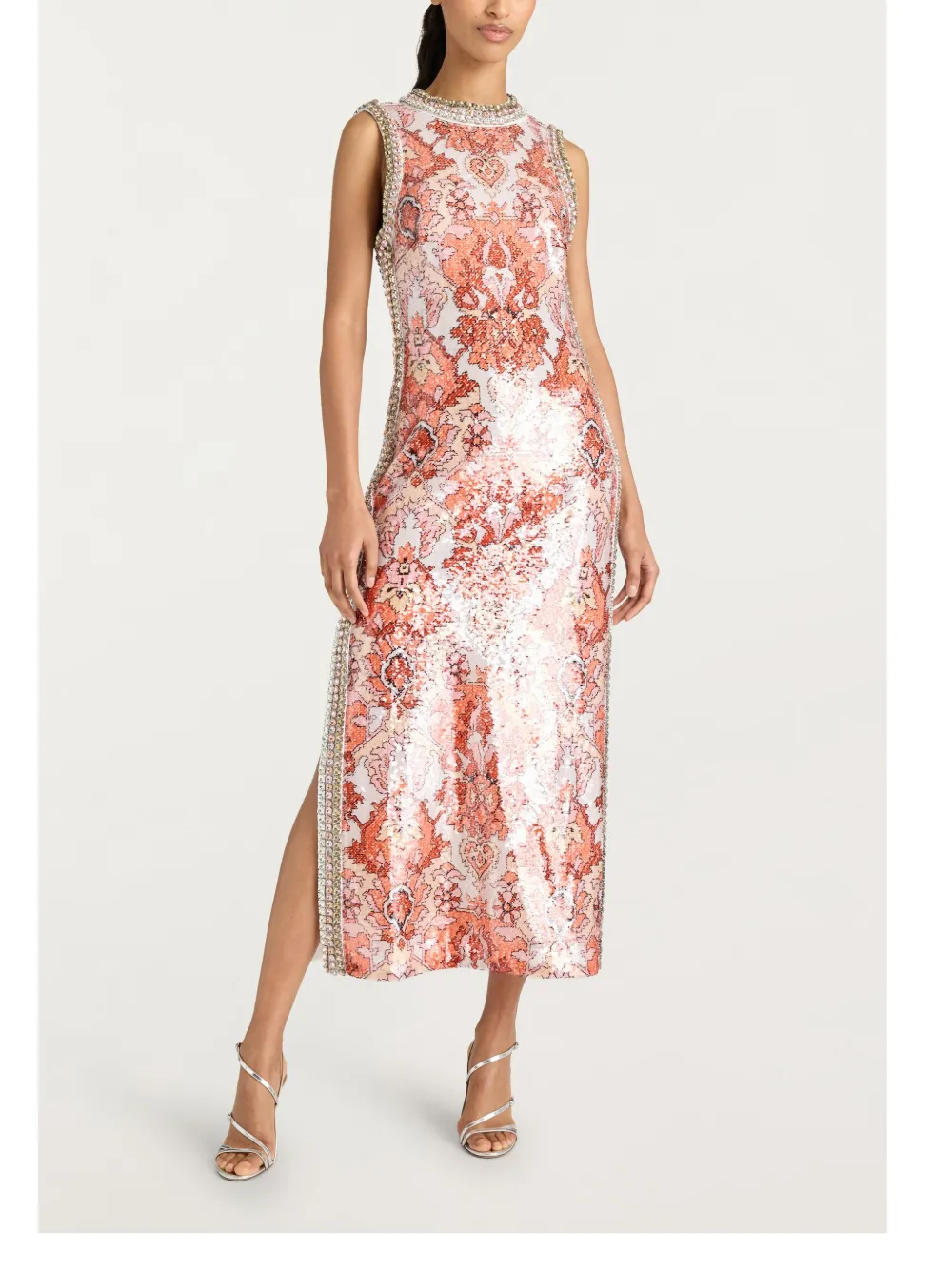 Cinq A Sept Sequin Damask Ayden dress - Roze