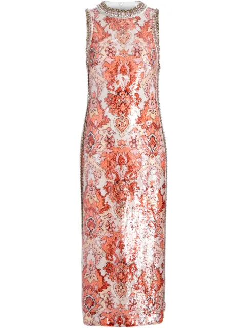 Cinq A Sept Vestido Sequin Damask Ayden