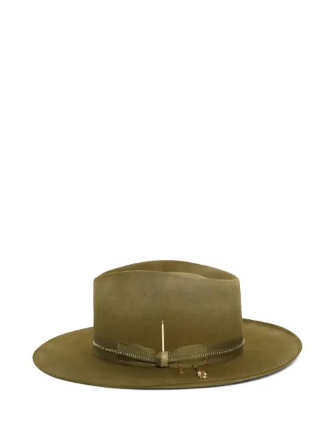 Nick Fouquet Malecon matchstick-detail fedora hat