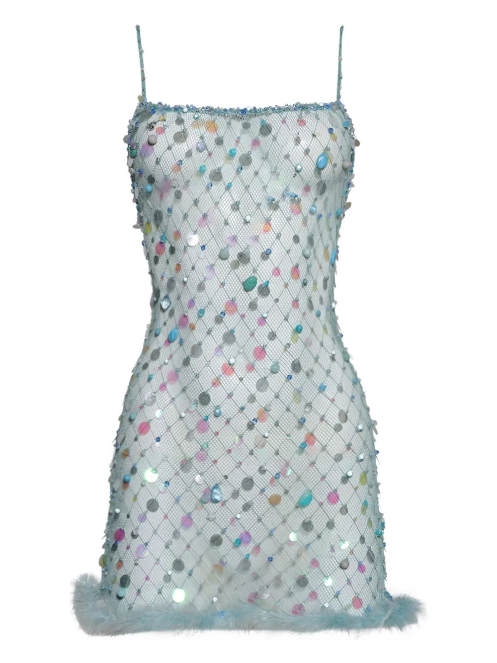 sequin-embellished mini dress