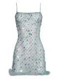 Roberta Einer sequin-embellished mini dress - Blue