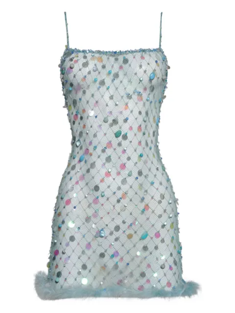 Roberta Einer sequin-embellished mini dress