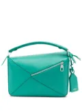 LOEWE Soft Puzzle geometric leather tote bag - Blue
