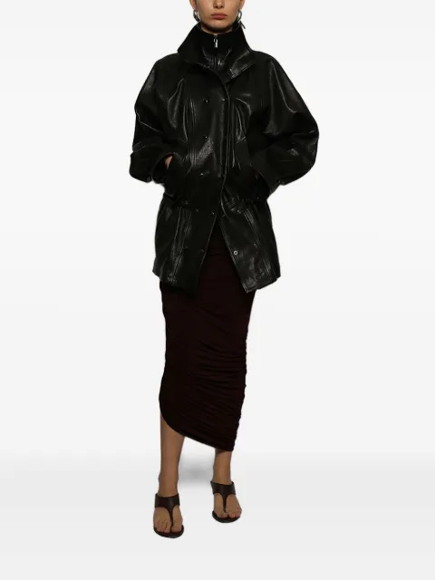 Magda Butrym double-breasted leather jacket