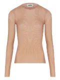 Jean Paul Gaultier spiral-print top - Neutrals