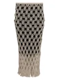 diotima Sparrow crochet maxi skirt - Neutrals