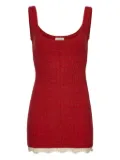 Magda Butrym ribbed-knit minidress - Red