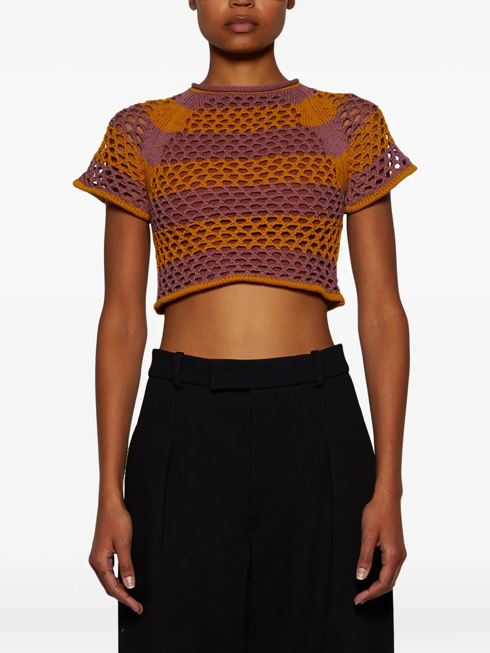  Diotima Rae Crochet-detail Top - Pink 