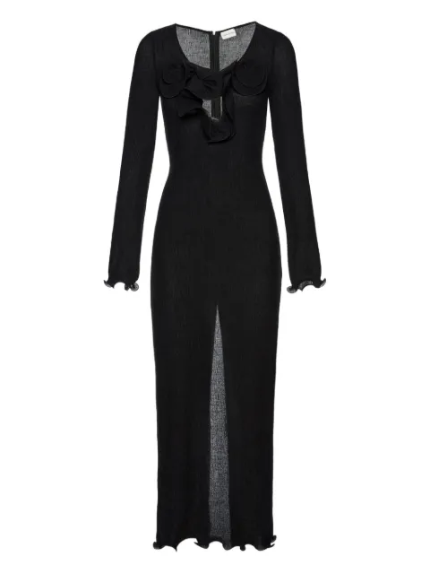 Magda Butrym floral-appliqué long-sleeve dress
