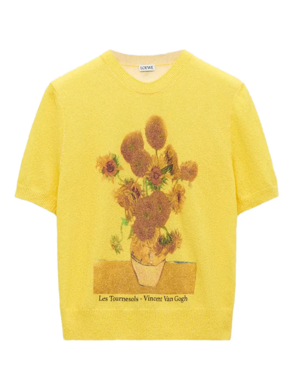 LOEWE Vincent Van Gogh floral-print T-shirt Geel