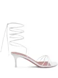 Amina Muaddi 60mm Lori strap sandals - White