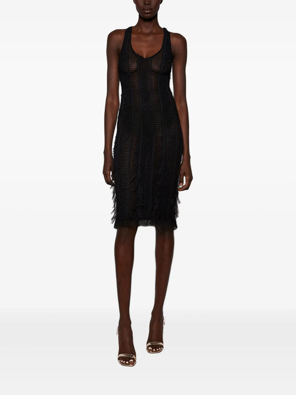 Roberta Einer feather-detailing midi dress | Evening Dresses | Image 2