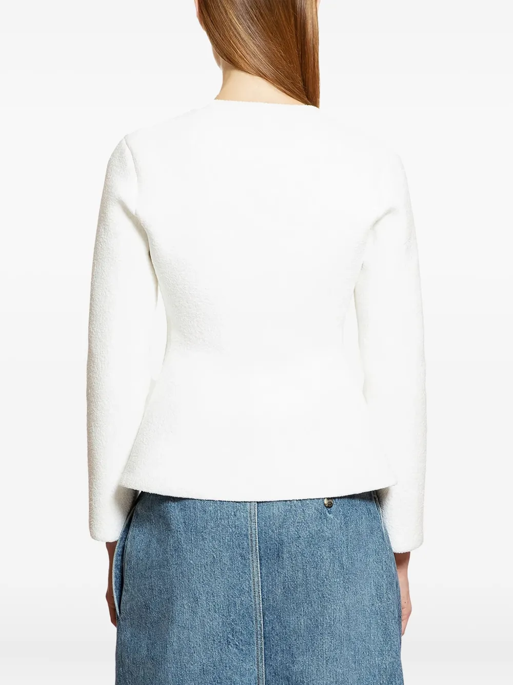 Loewe Long-sleeved Cardigan In White