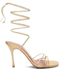 Amina Muaddi 95mm Lori sandals - Gold