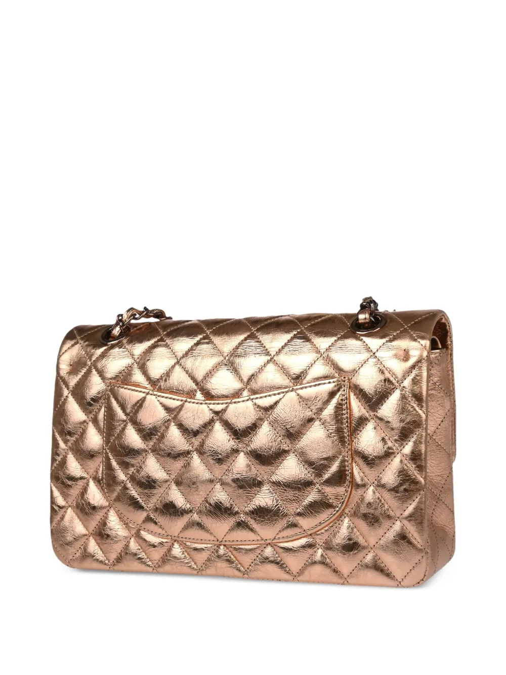 CHANEL Pre-Owned 2008 Double Flap medium schoudertas - Goud