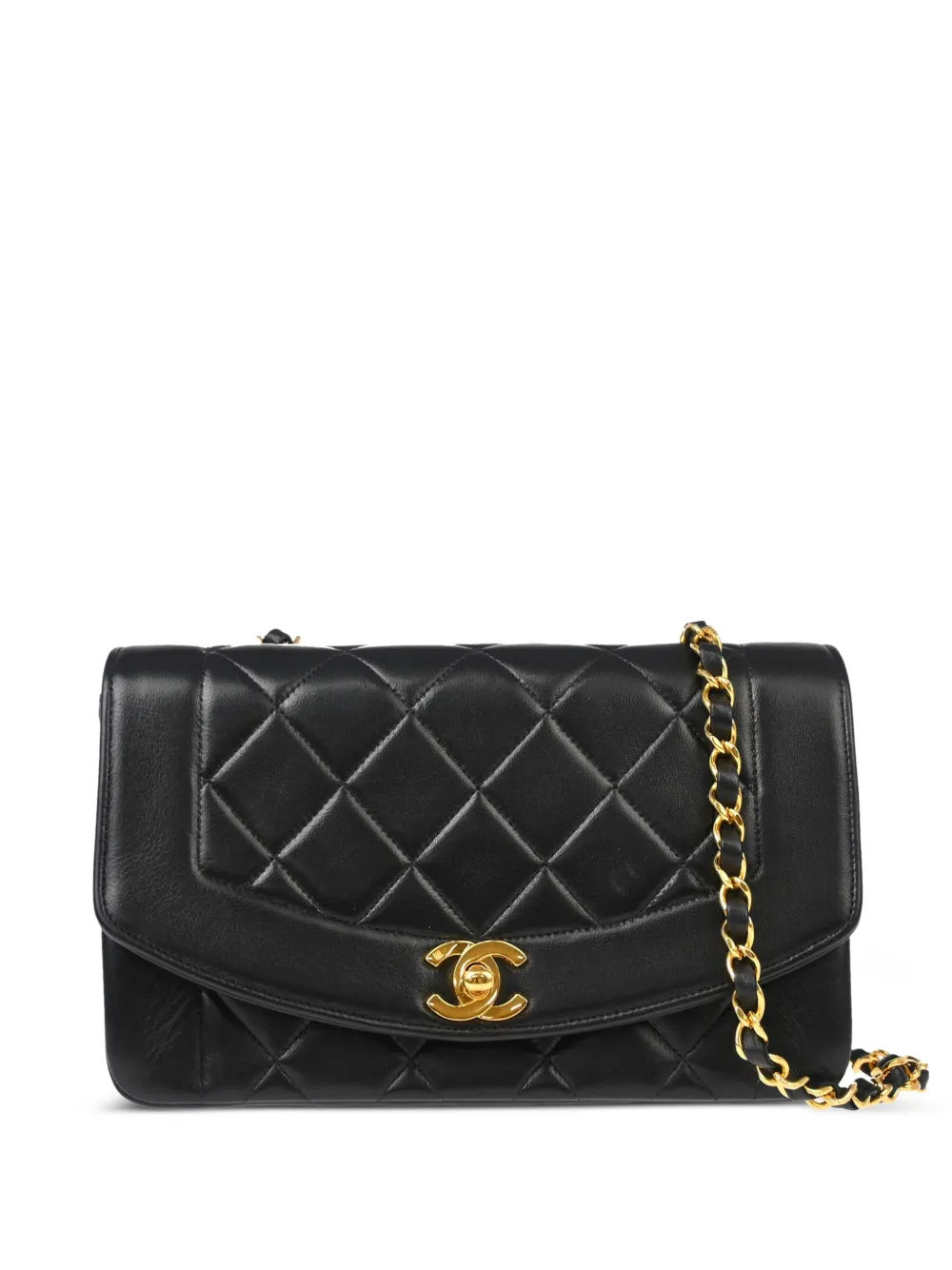 CHANEL Pre-Owned 1997 ダイアナ ショルダーバッグ S - ブラック CHANEL Pre-Owned 1997 ダイアナ ショルダーバッグ S - ブラック