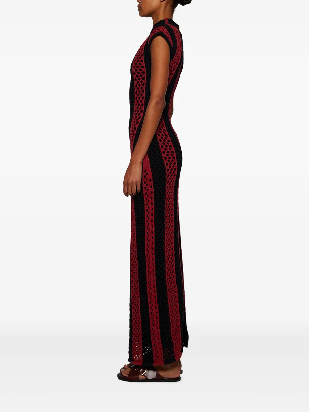 diotima Neale maxi-jurk met uitgesneden detail Zwart