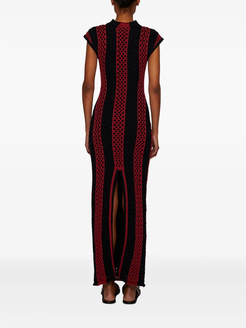 diotima Neale maxi-jurk met uitgesneden detail Zwart