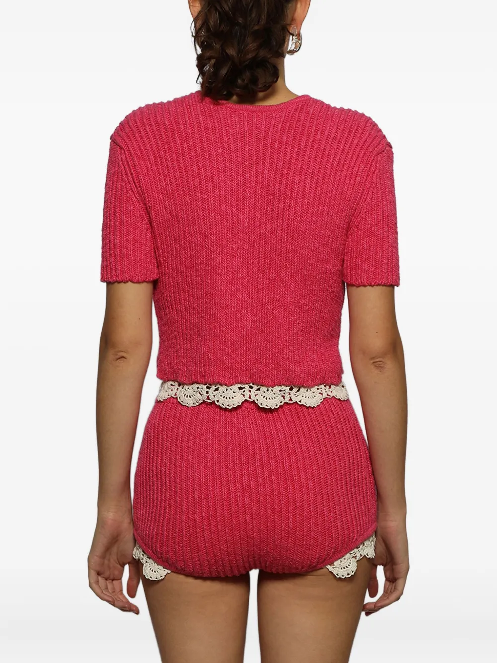 Magda Butrym Cropped vest Roze