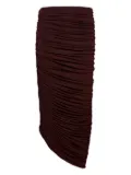 Magda Butrym ruched midi skirt - Red