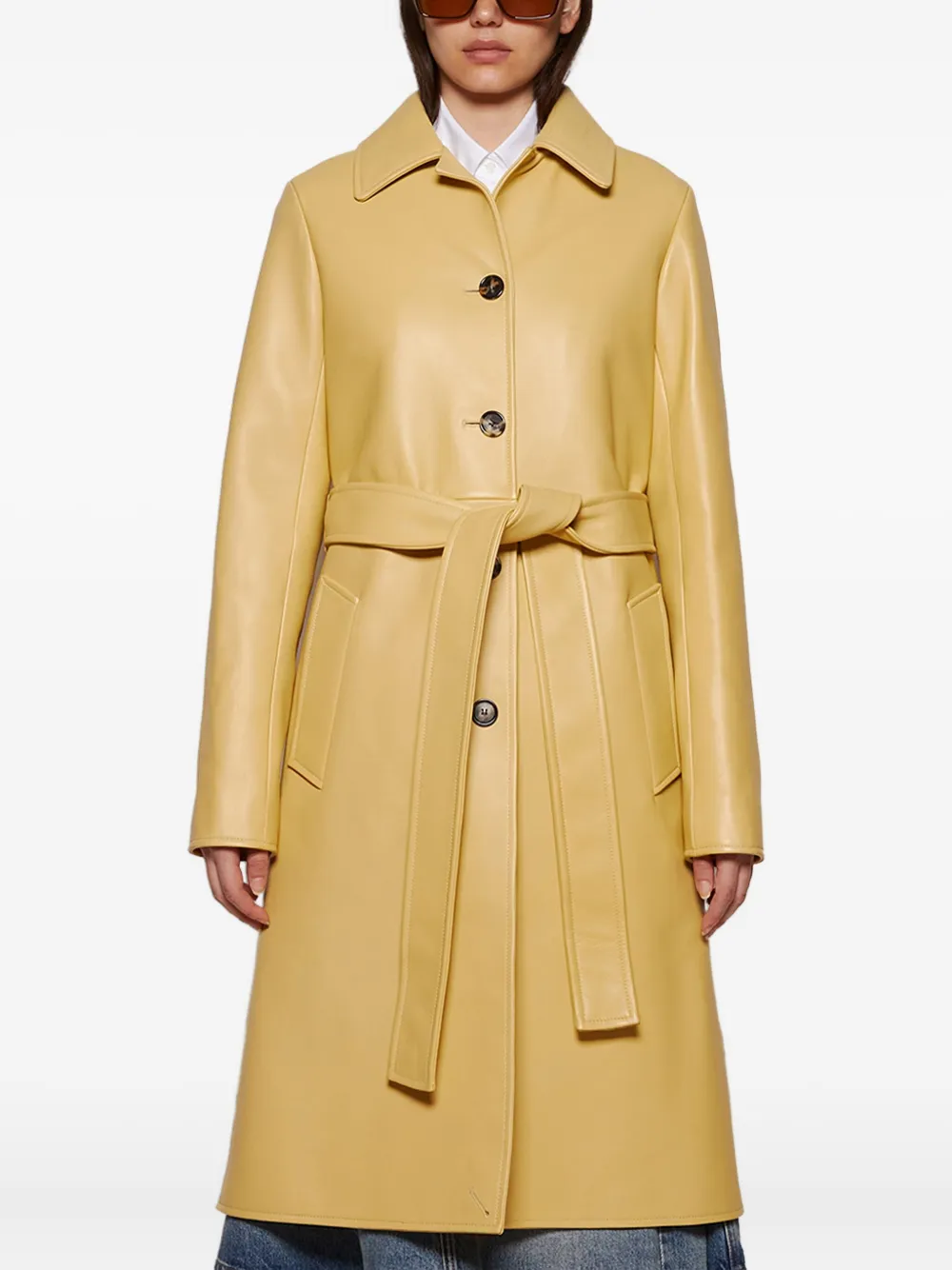 LOEWE Button-up jas Beige