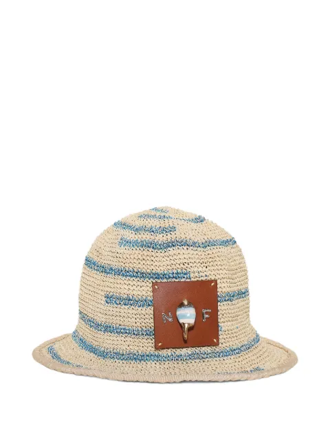 Nick Fouquet gorro de pescador a rayas de crochet