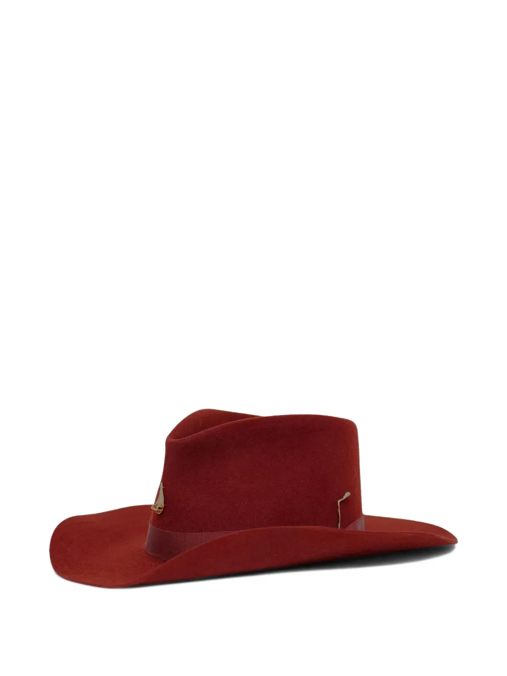 Nick Fouquet Doldrums grosgrain-band hat Rood