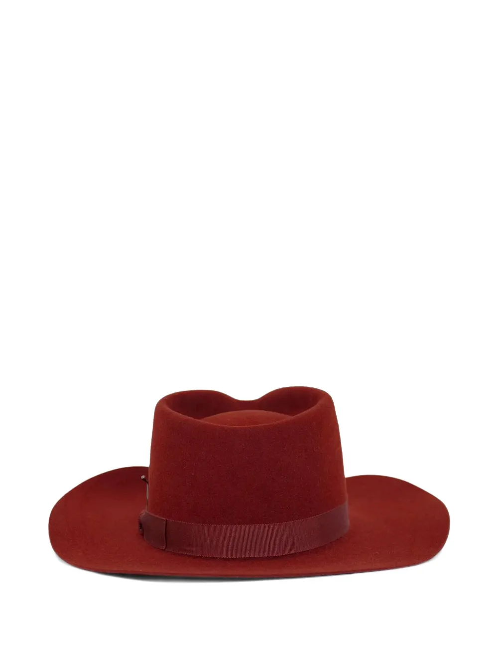 Nick Fouquet Doldrums grosgrain-band hat Rood