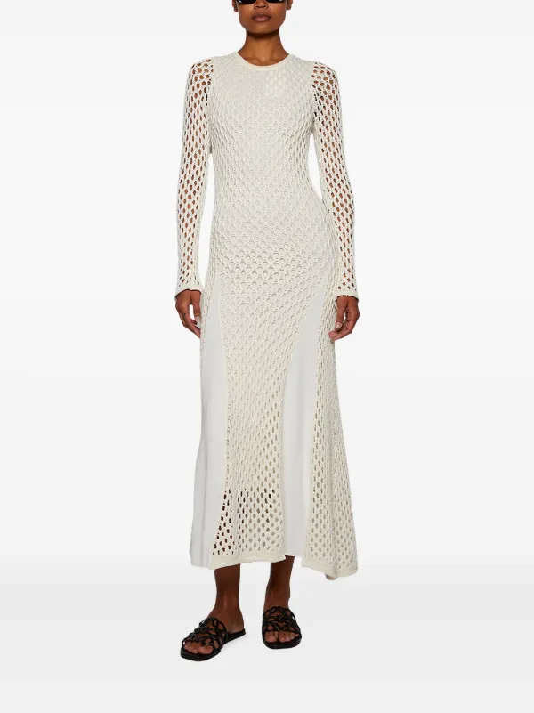 diotima beach dresses Diotima Seaford Cutout Waist Linen Dress In Beige - 80% Off