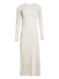 diotima Anansi mesh-panelled dress - White
