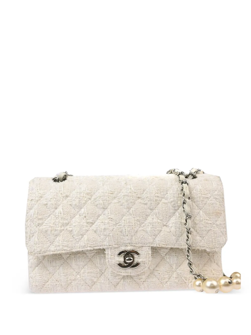 CHANEL Pre-Owned 2005 medium Double Flap shoulder bag | White | Image 1