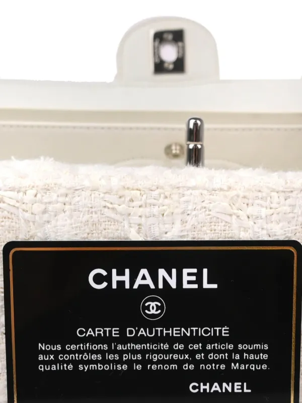 CHANEL Pre-Owned 2005 Medium Double Flap Shoulder Bag | White