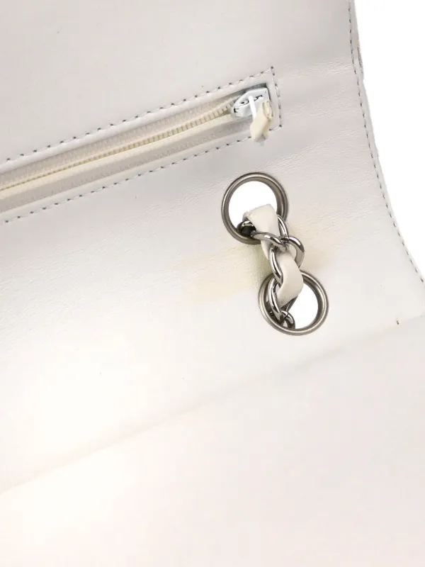CHANEL Pre-Owned 2005 Medium Double Flap Shoulder Bag | White