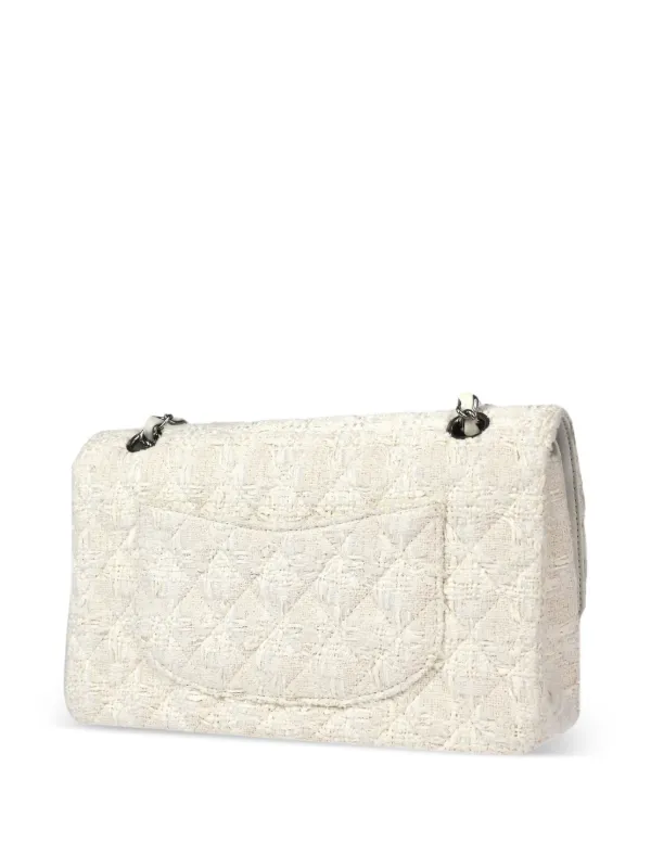 CHANEL Pre-Owned 2005 Medium Double Flap Shoulder Bag | White