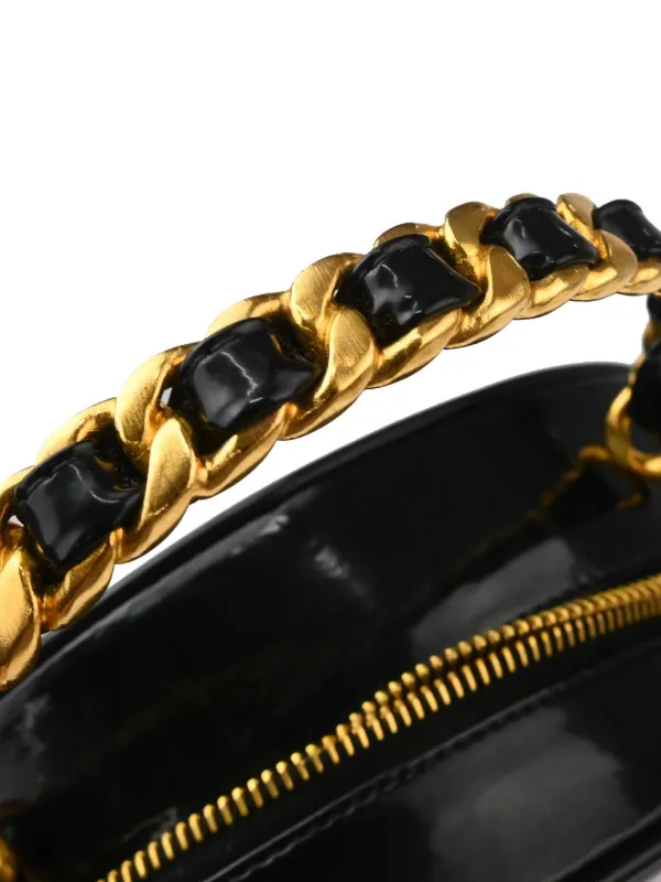 CHANEL Pre-Owned 1995 CC Matelassé Tote Bag | Black | FARFETCH