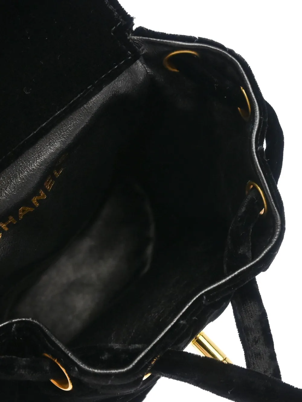 Pre-owned Chanel 1995 Small Duma Backpack In Black
