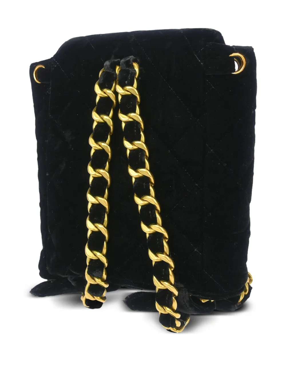 Pre-owned Chanel 1995 Small Duma Backpack In Black
