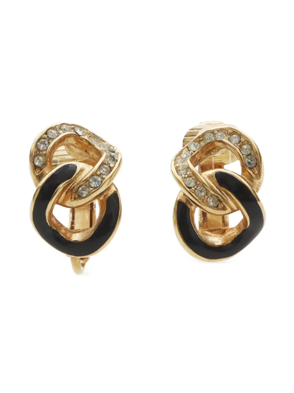 1990-2000 rhinestone clip-on earrings