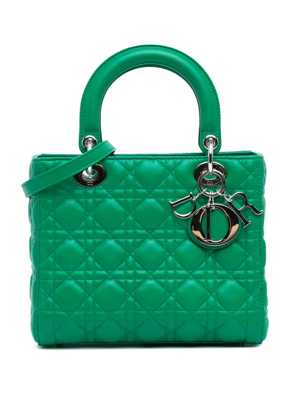 2013 Medium Lambskin Cannage Lady Dior satchel