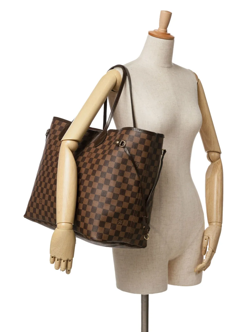 Louis Vuitton Pre-Owned 2012 Damier Ebène Neverfull GM shopper - Bruin