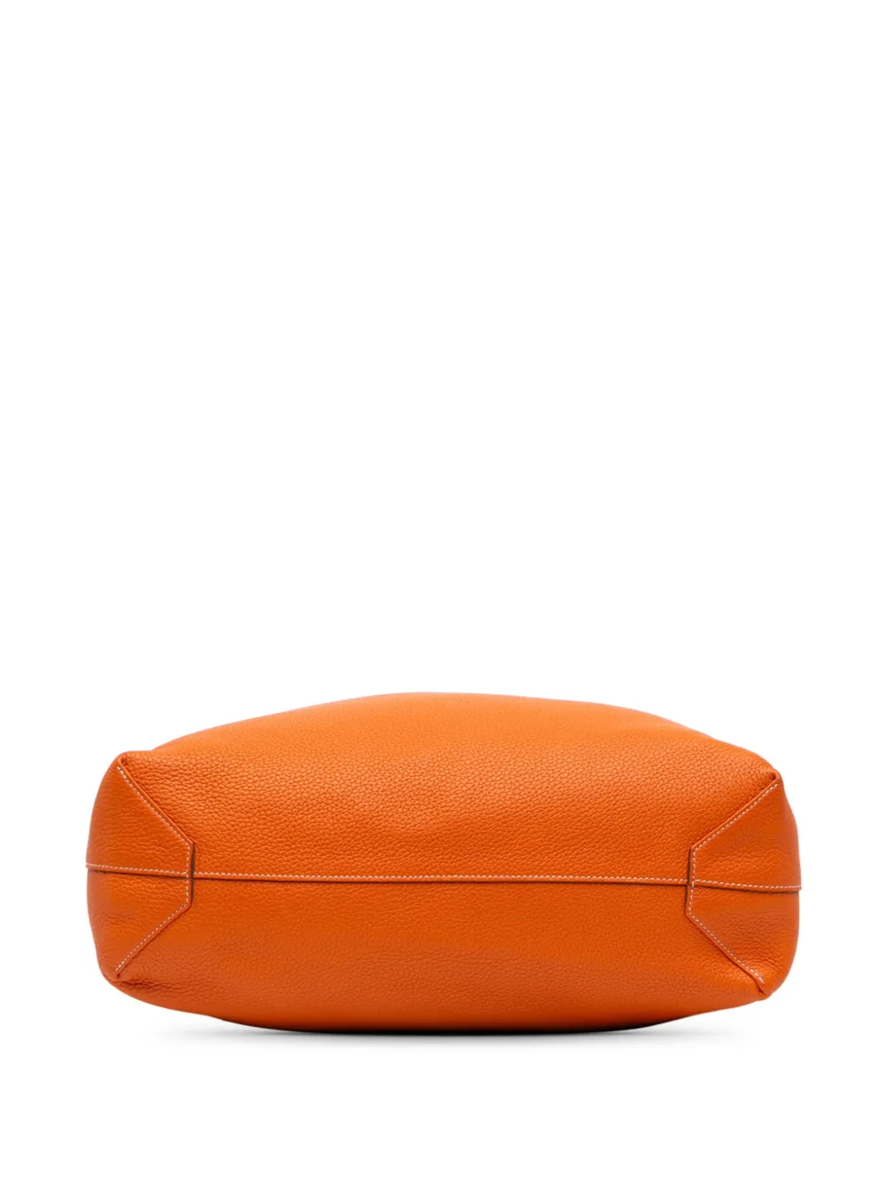 Pre-owned Hermes 2011 Clemence Double Sens 36 Tote Bag In Orange