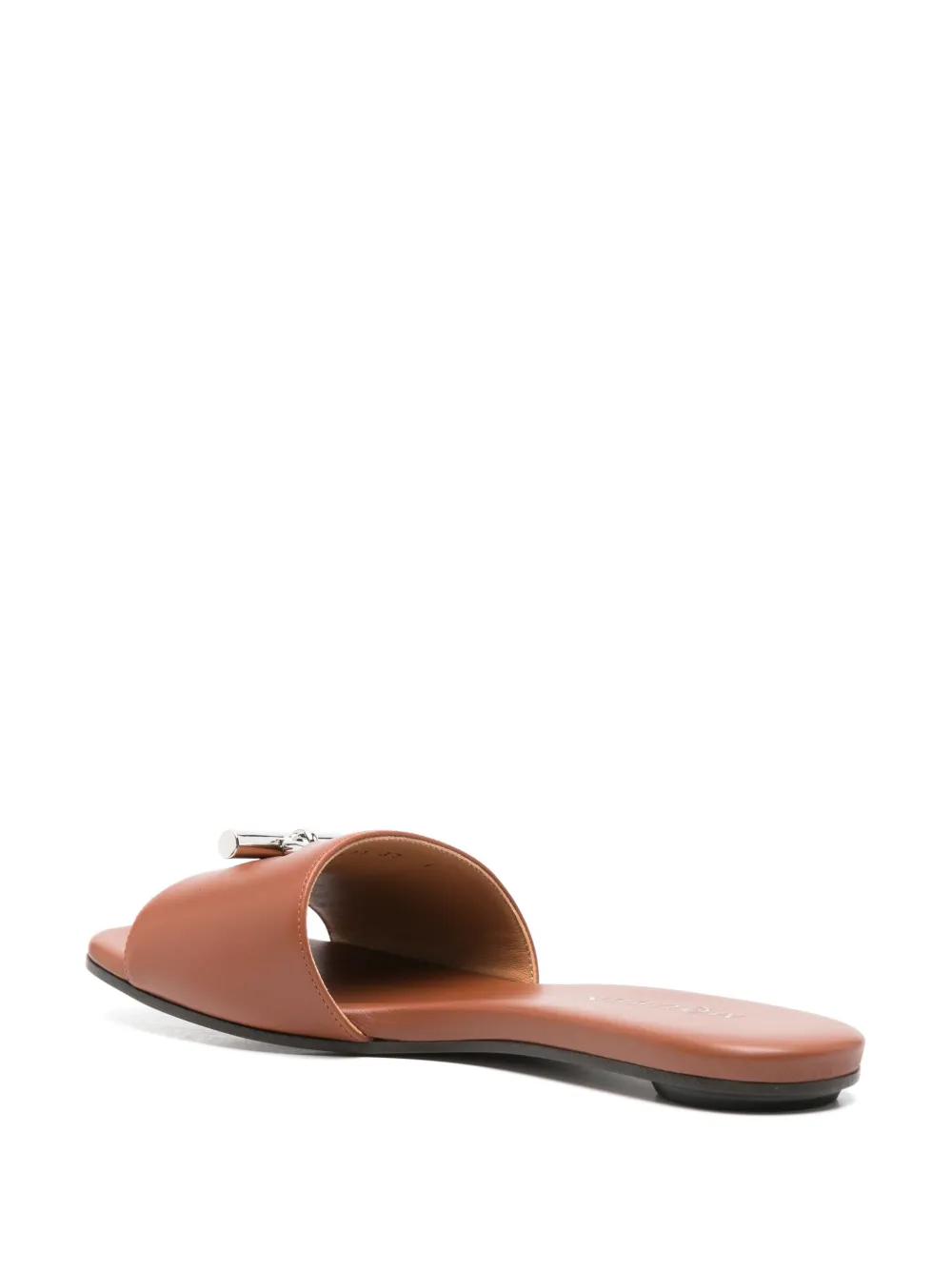 Alexander McQueen Slippers met T-bandje Bruin