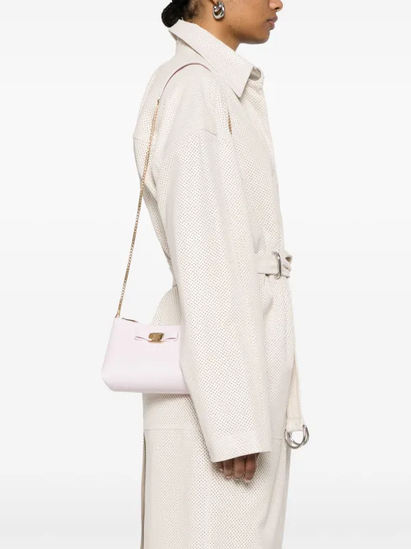 Ferragamo Gancini-plaque Cross Body Bag | Pink | FARFETCH